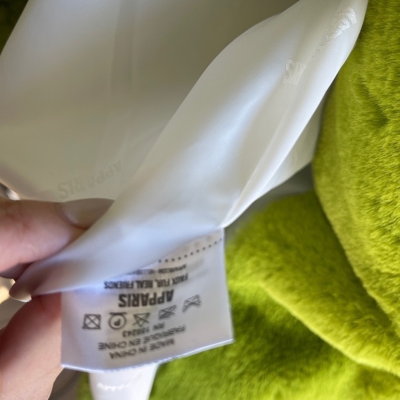 APPARIS LIME COLOR NEW BOLD STATEMENT JACKET - size S - Picture 4 of 5